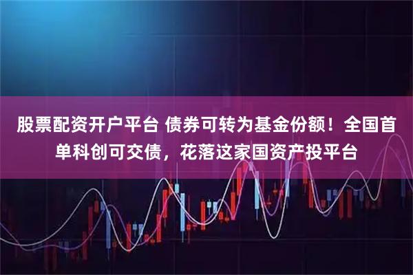股票配资开户平台 债券可转为基金份额！全国首单科创可交债，花落这家国资产投平台